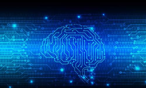 brain drawn as a circuit