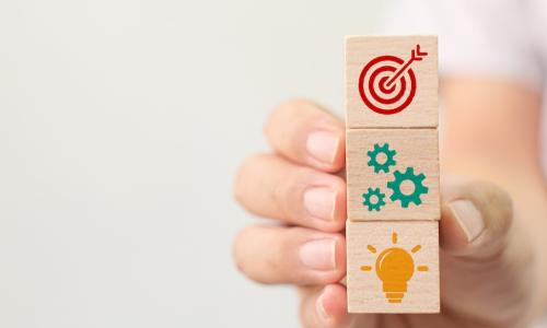 target gear and light bulb blocks