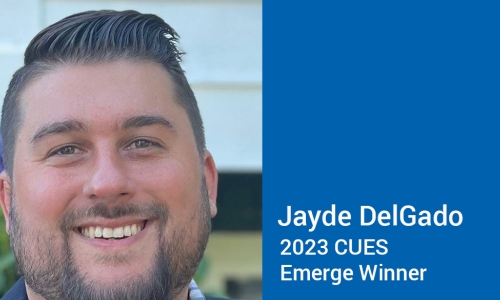 2023 CUES Emerge winner Jayde DelGado of Harborstone Credit Union