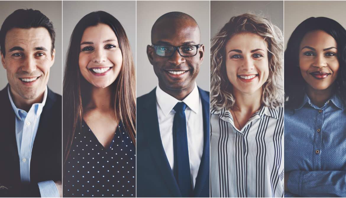 professional portraits of diverse executives