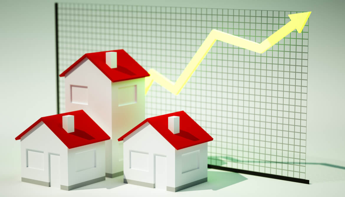 graph shows mortgages increasing