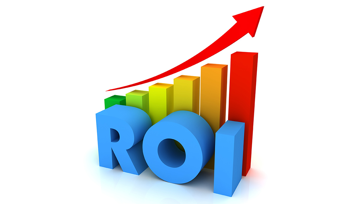 ROI return graph trending upward