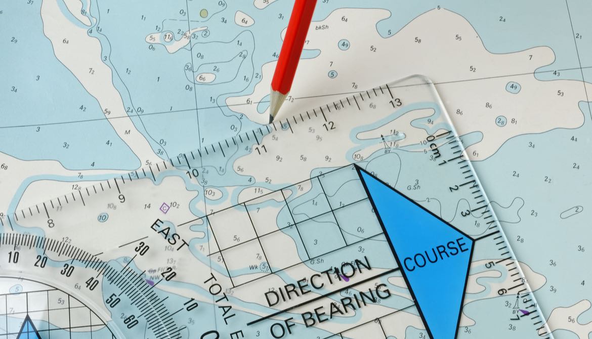 pencil compass ruler map