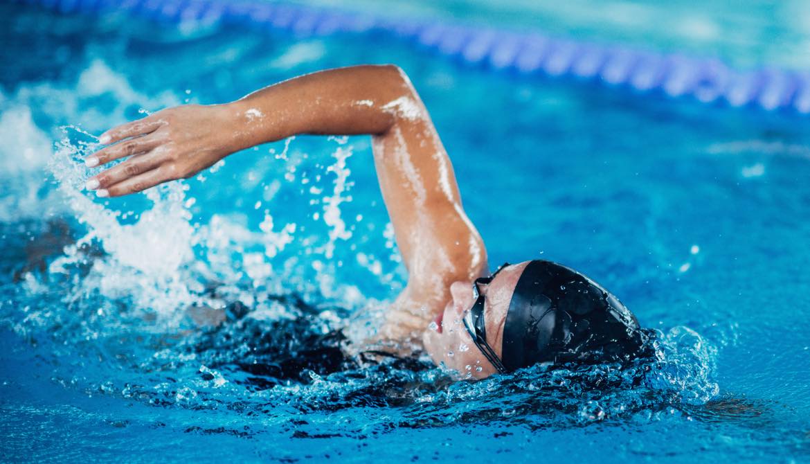 swimmer in pool