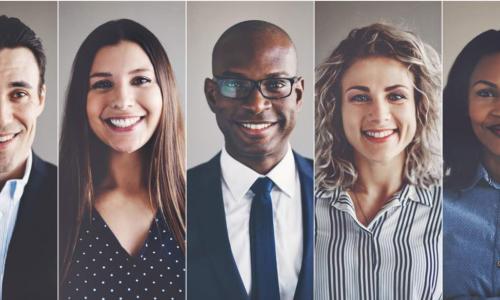 professional portraits of diverse executives