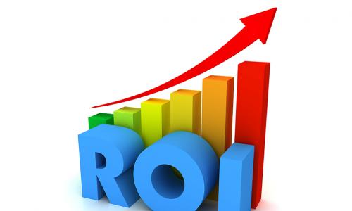 ROI return graph trending upward