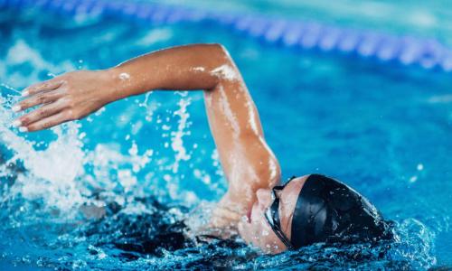 swimmer in pool